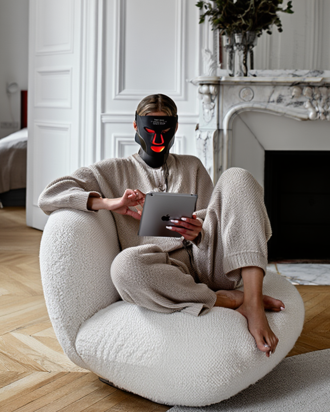 Masque LED, Redlight therapy. mask redlight, Flowlab, Flow lab paris, Flowlab Paris